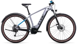 Cube Reaction Hybrid Performance 625 Allroad Polarsilver´n´blue E-Bike Hardtail | Bike-Discount