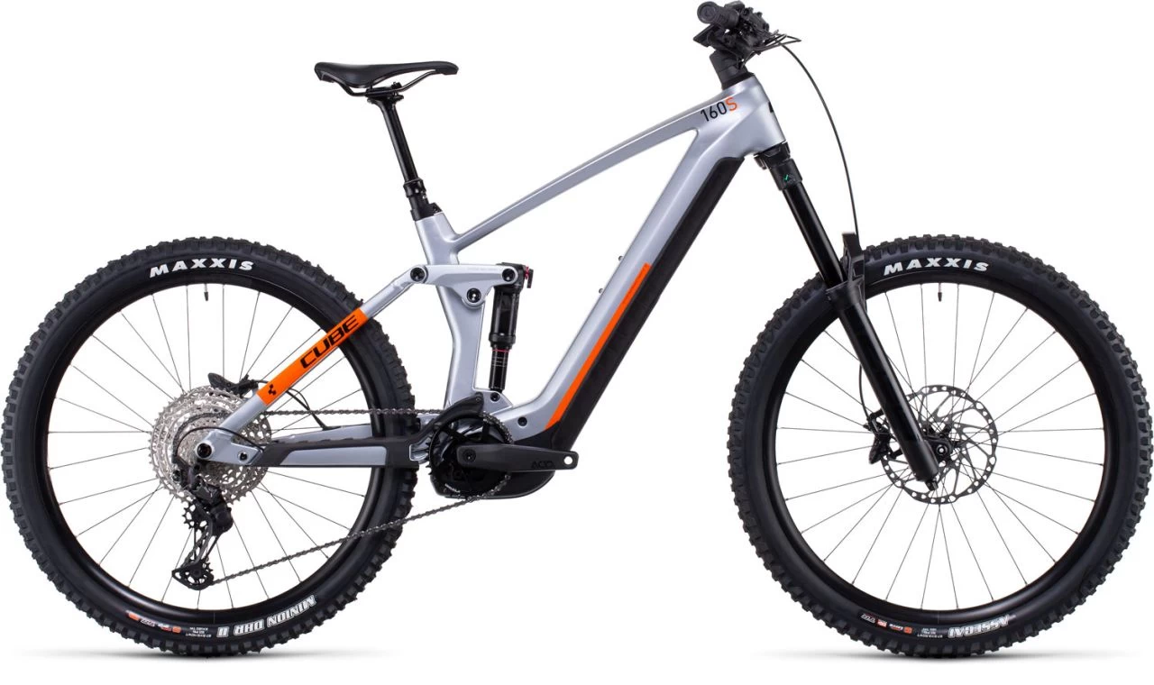 Cube Stereo Hybrid 160 HPC SL 750 27.5 Polarsilver´n´orange E-Bike Fully | Bike-Discount 1 Cube Stereo Hybrid 160 HPC SL 750 27.5 Polarsilver´n´orange E-Bike Fully | Bike-Discount