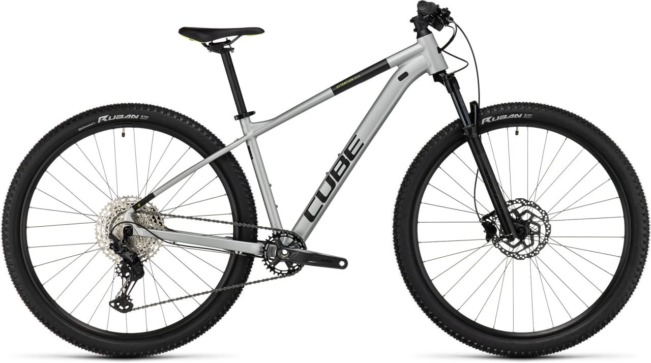 Cube Attention SLX Silvergrey´n´lime Hardtail 27.5" | Bike-Discount 1 Cube Attention SLX Silvergrey´n´lime Hardtail 27.5" | Bike-Discount