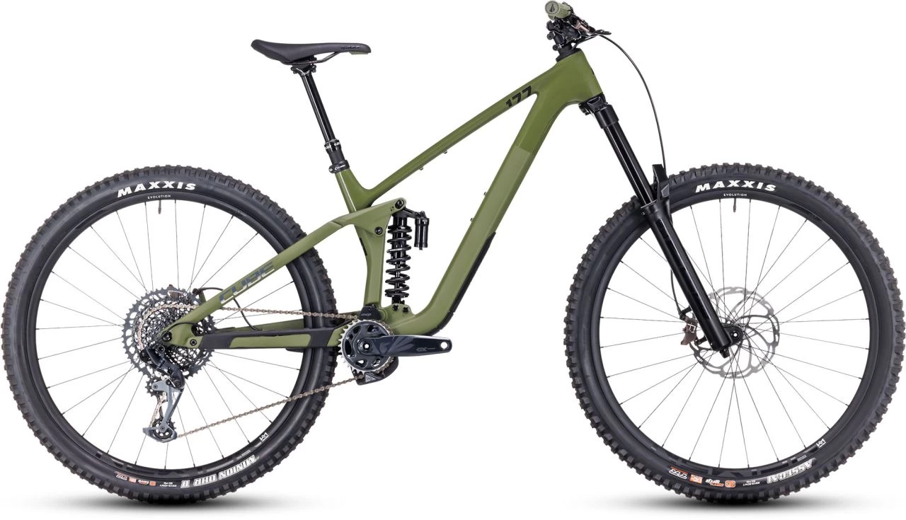 Cube Stereo ONE77 C:68X TM 29 Olive'n'chrome Enduro (160-170mm) | Bike-Discount 1 Cube Stereo ONE77 C:68X TM 29 Olive'n'chrome Enduro (160-170mm) | Bike-Discount