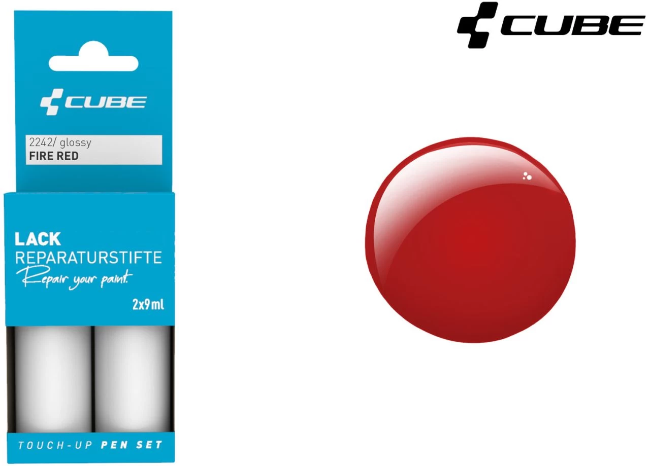 Cube Touch-Up Pen Set FIRE RED Accessories | Bike-Discount 2 Cube Touch-Up Pen Set FIRE RED Accessories | Bike-Discount - Image 2