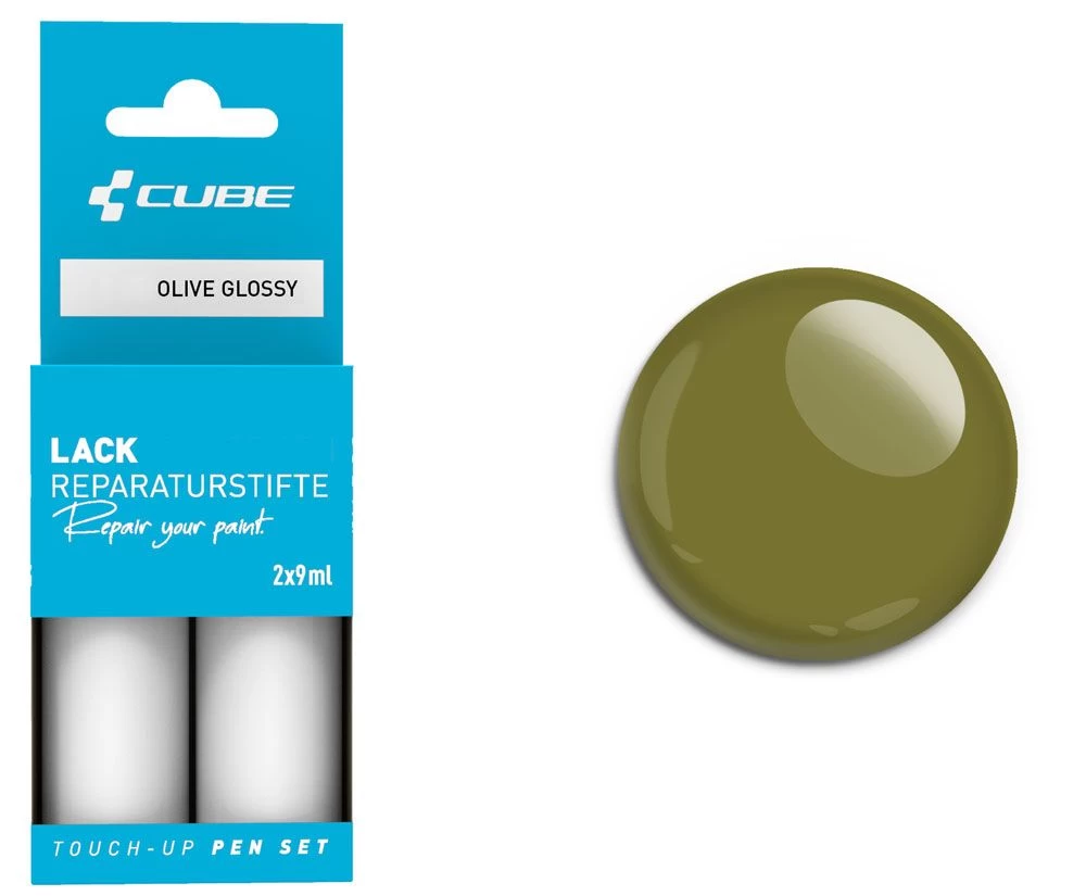 Cube Touch-Up Pen Set OLIVE Glossy Accessories | Bike-Discount