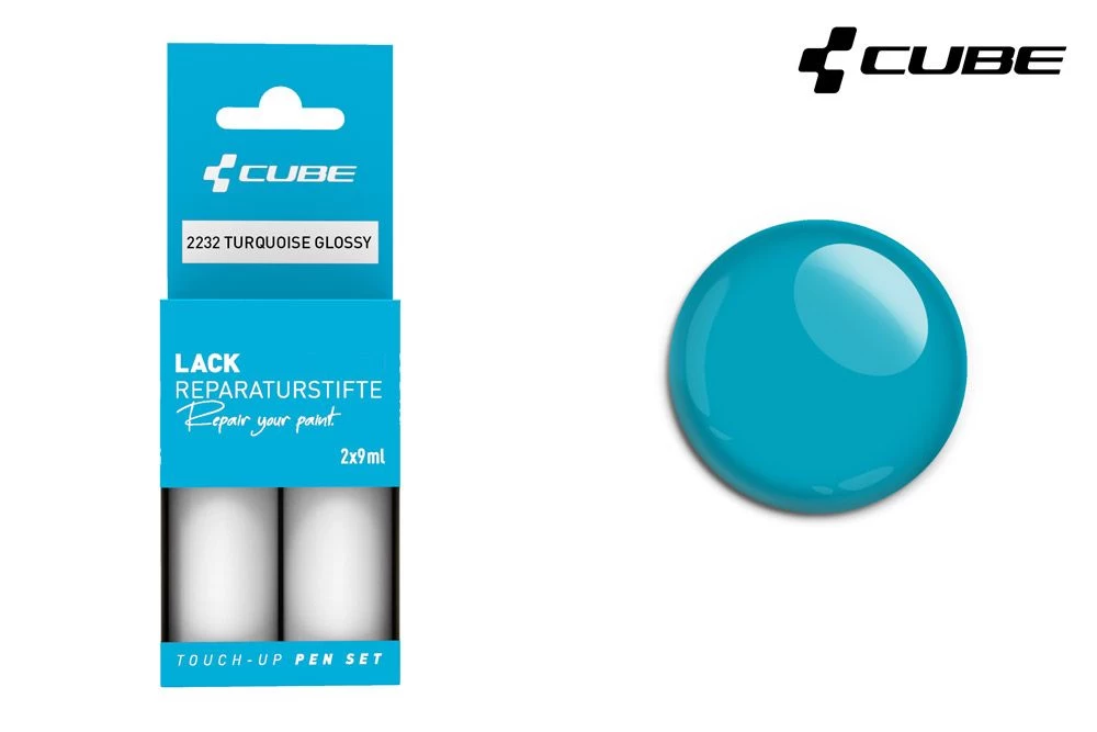 Cube Touch-Up Pen Set TURQUOISE Glossy Accessories | Bike-Discount 2 Cube Touch-Up Pen Set TURQUOISE Glossy Accessories | Bike-Discount - Image 2