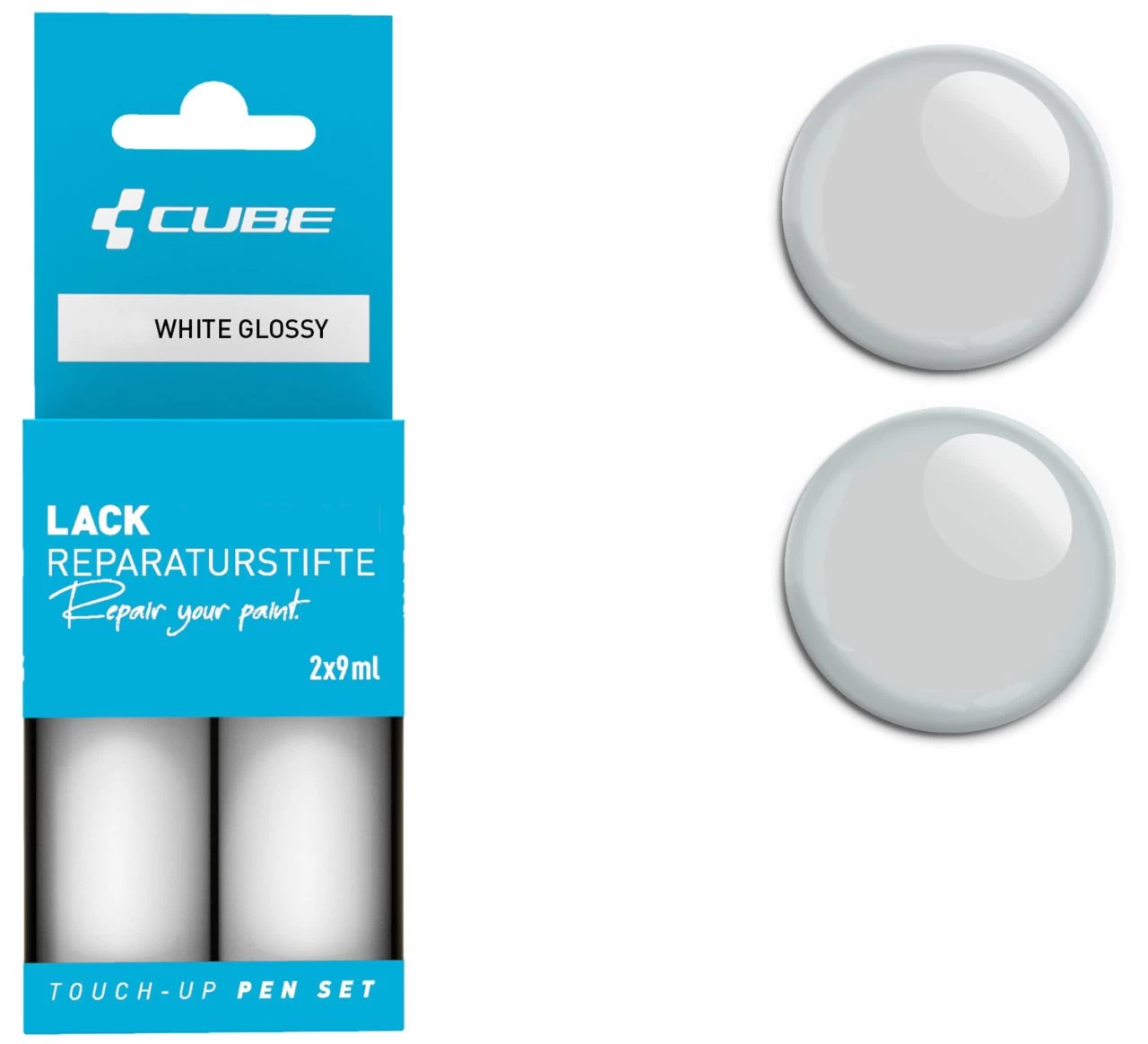 Cube Touch-Up Pen Set WHTE Glossy Accessories | Bike-Discount 1 Cube Touch-Up Pen Set WHTE Glossy Accessories | Bike-Discount