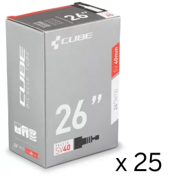 Cube 26" SV 40mm MTB Tube (25 Workshop Pack) Tubes 26" | Bike-Discount
