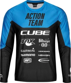 Cube VERTEX X Actionteam Round Neck - MTB Long Sleeve Jersey MTB Jersey Long Sleeve | Bike-Discount