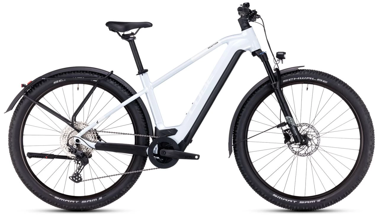 Cube Reaction Hybrid Pro 750 Allroad Flashwhite´n´black E-Bike Hardtail | Bike-Discount