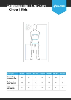 Cube Junior X Actionteam - Kid's MTB Shorts Shorts | Bike-Discount -Cube Bicycle Sizing Cube Kinder 1280x1280 4