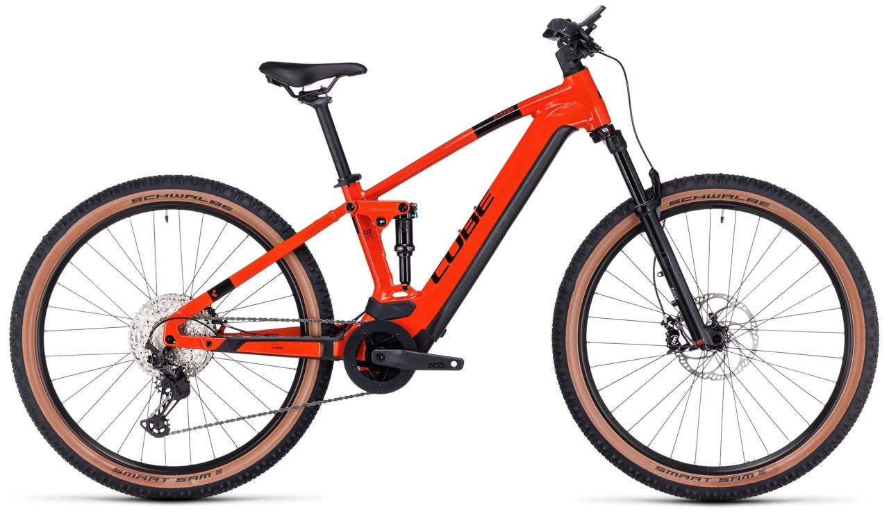 Cube Stereo Hybrid 120 Race 625 Sparkorange´n´black E-Bike Fully | Bike-Discount 1 Cube Stereo Hybrid 120 Race 625 Sparkorange´n´black E-Bike Fully | Bike-Discount